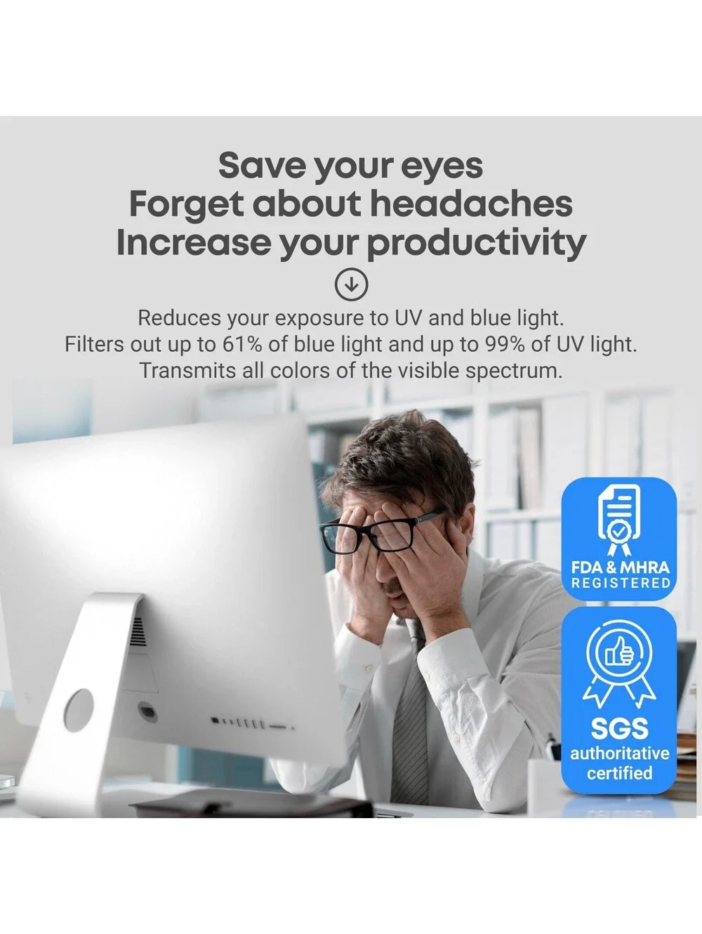 VINTEZ Blue Light Screen Protector for iMac 27